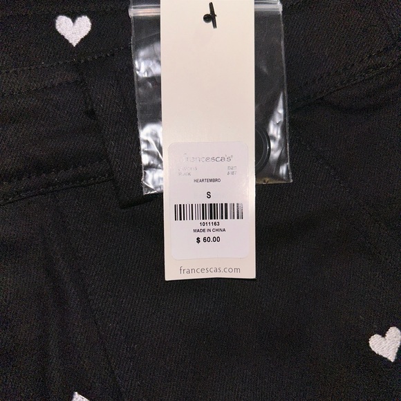 francesca's Tory Heart Embroidered Pants - Picture 3 of 4